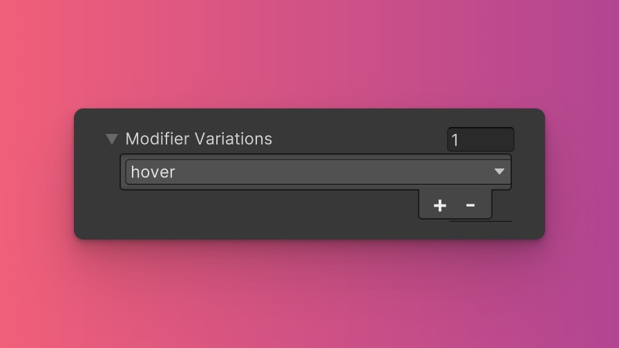 Modifier Variations