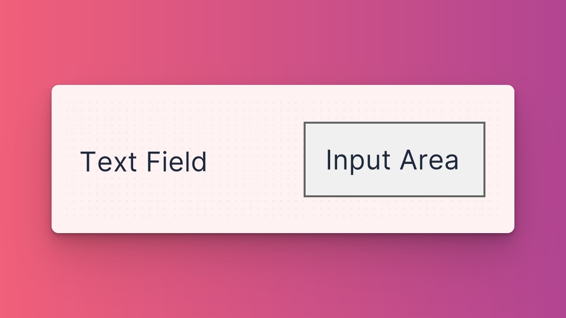 TextField with input example